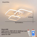 Plafón LED Geométrico Multicabezas con App — Sala y Recámara