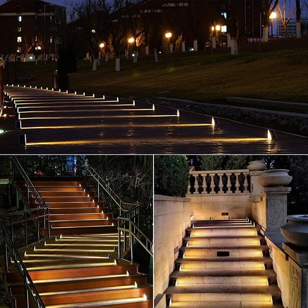 Luces Solares para Escaleras IP67 — Encendido Automático