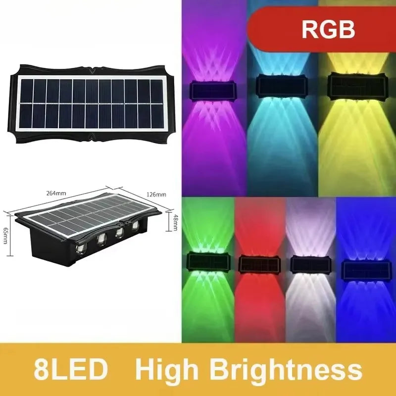 Foco Solar de Pared 4LED — Balcón y Patio