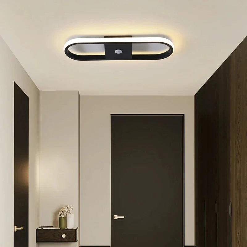Plafón LED Geométrico con Control Remoto — Sala y Comedor