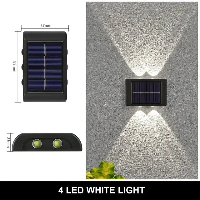 Lámpara Solar Decorativa 8LED — Barandal y Jardín