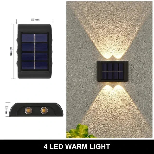 Lámpara Solar Decorativa 8LED — Barandal y Jardín