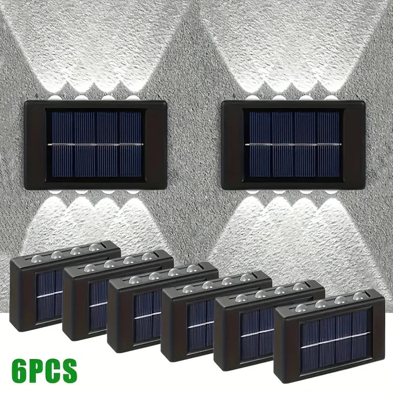 Lámpara Solar Decorativa 8LED — Barandal y Jardín