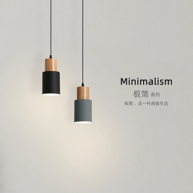 Lámpara Colgante Minimalista Nórdica — Recámara y Bar