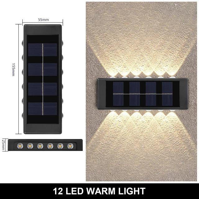 Lámpara Solar Decorativa 8LED — Barandal y Jardín