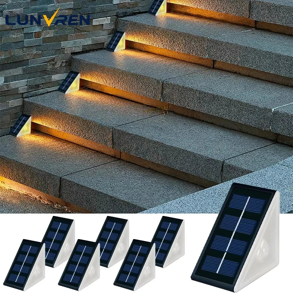 Luces Solares para Escaleras IP67 — Encendido Automático