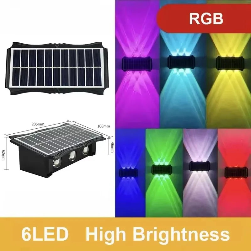Foco Solar de Pared 4LED — Balcón y Patio