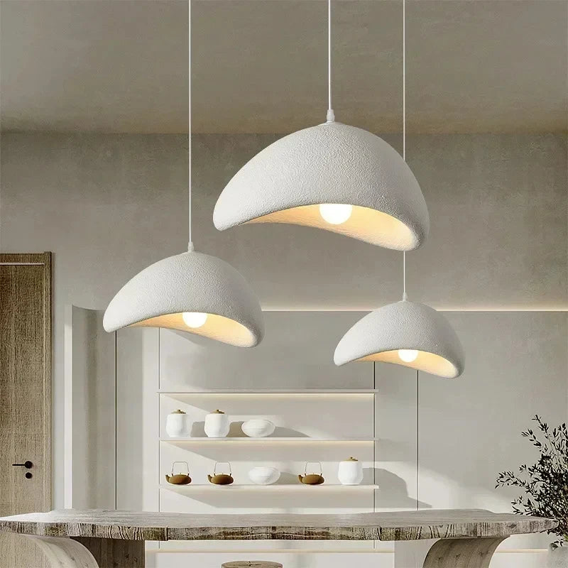 Lámpara Colgante Wabi Sabi Orgánica — Comedor y Sala