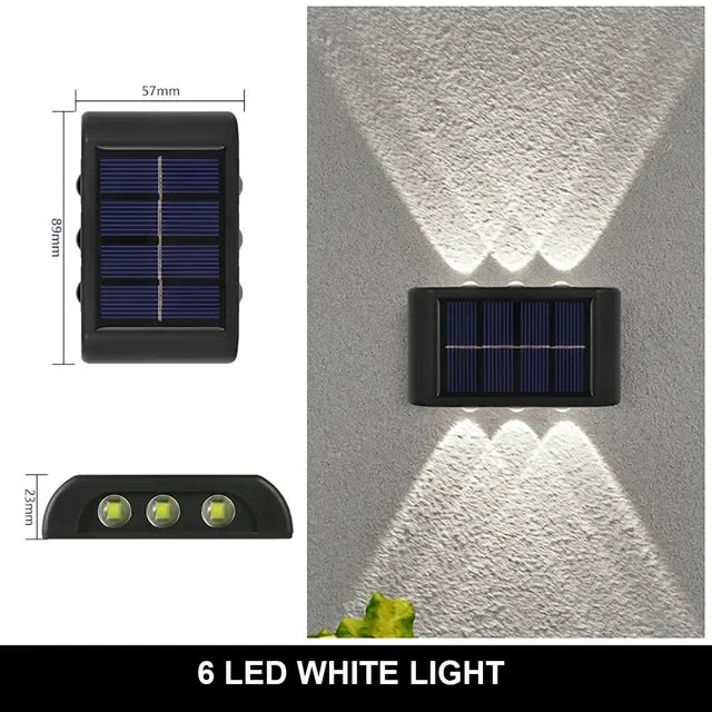 Lámpara Solar Decorativa 8LED — Barandal y Jardín