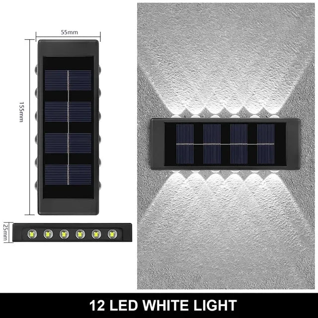 Lámpara Solar Decorativa 8LED — Barandal y Jardín
