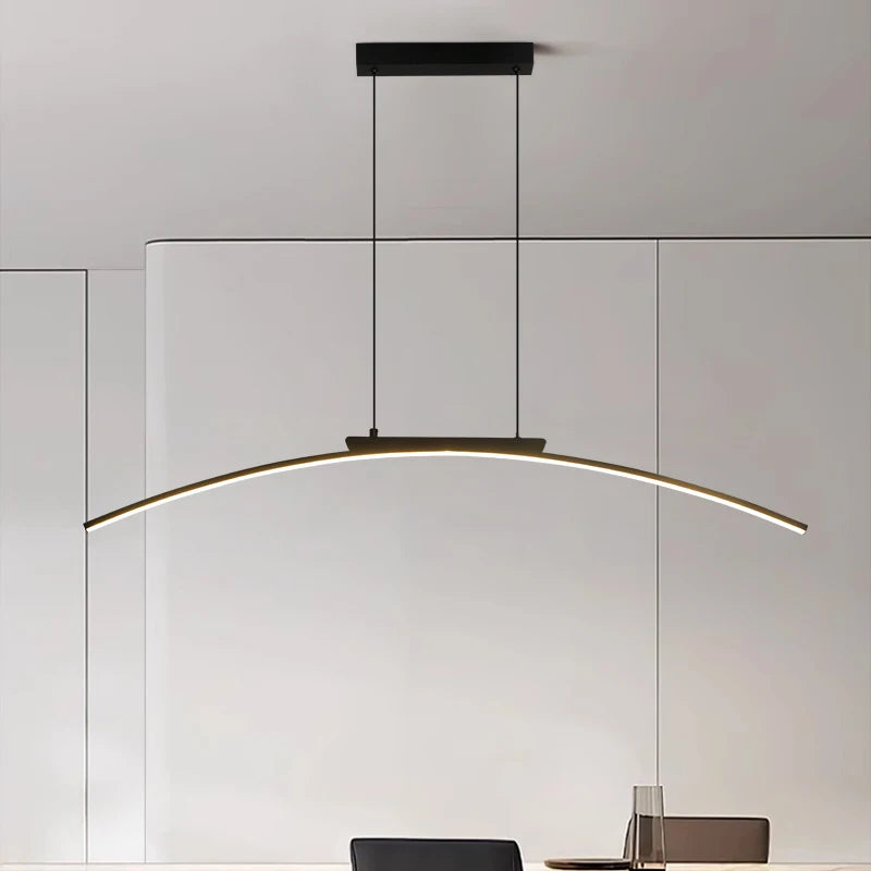 Lámpara Colgante LED de Arco — Comedor y Cocina
