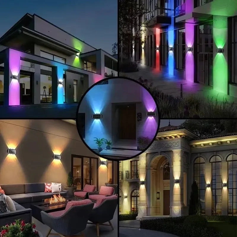 Foco Solar de Pared 4LED — Balcón y Patio