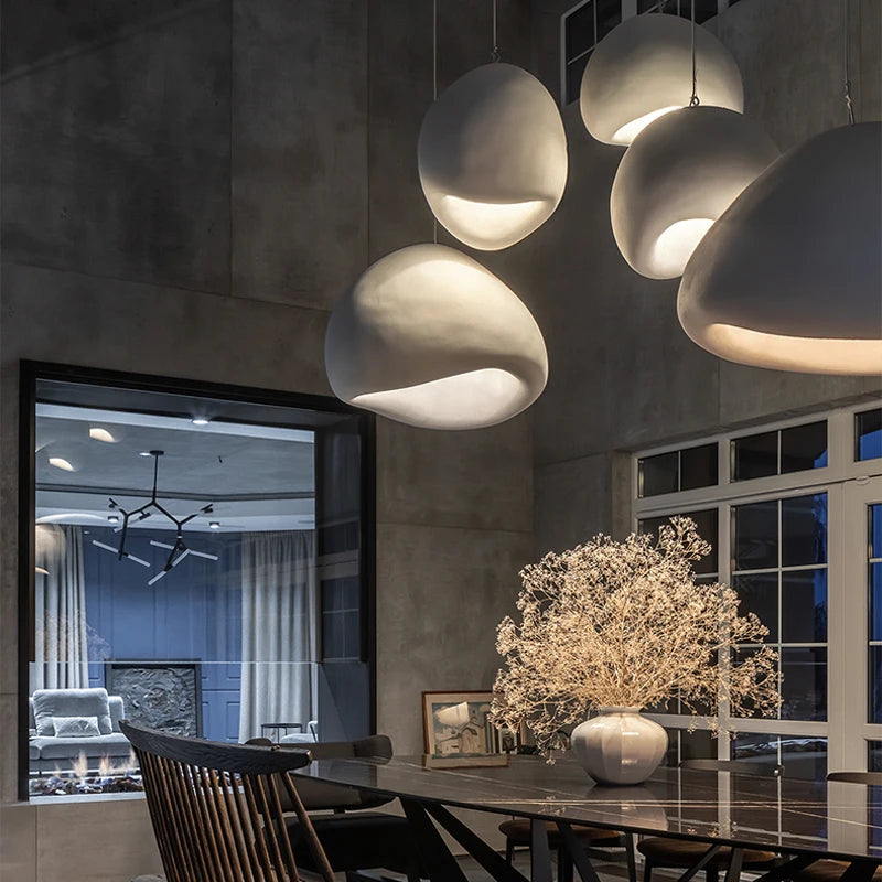 Lámpara Colgante Wabi Sabi Gran Formato — Sala de Lujo