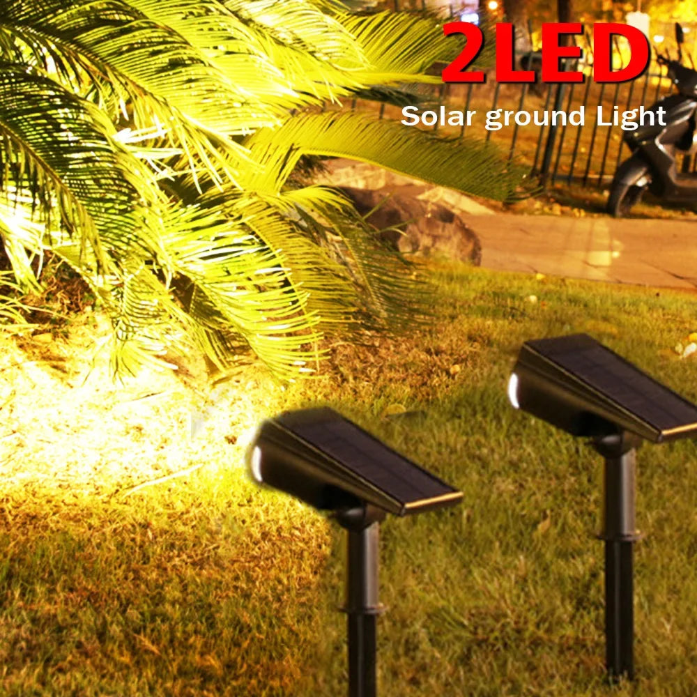 Foco Solar RGB Multicolor 2 en 1 — Jardín y Pared
