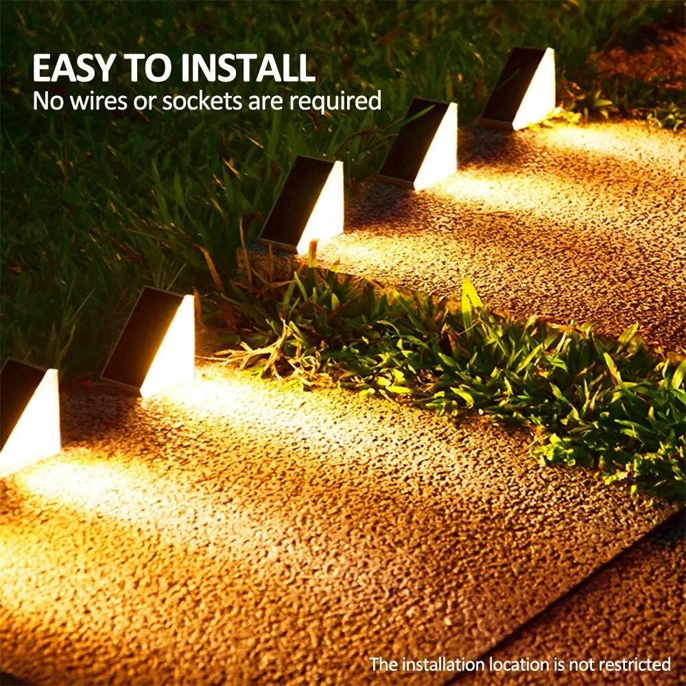 Luces Solares para Escaleras IP67 — Encendido Automático
