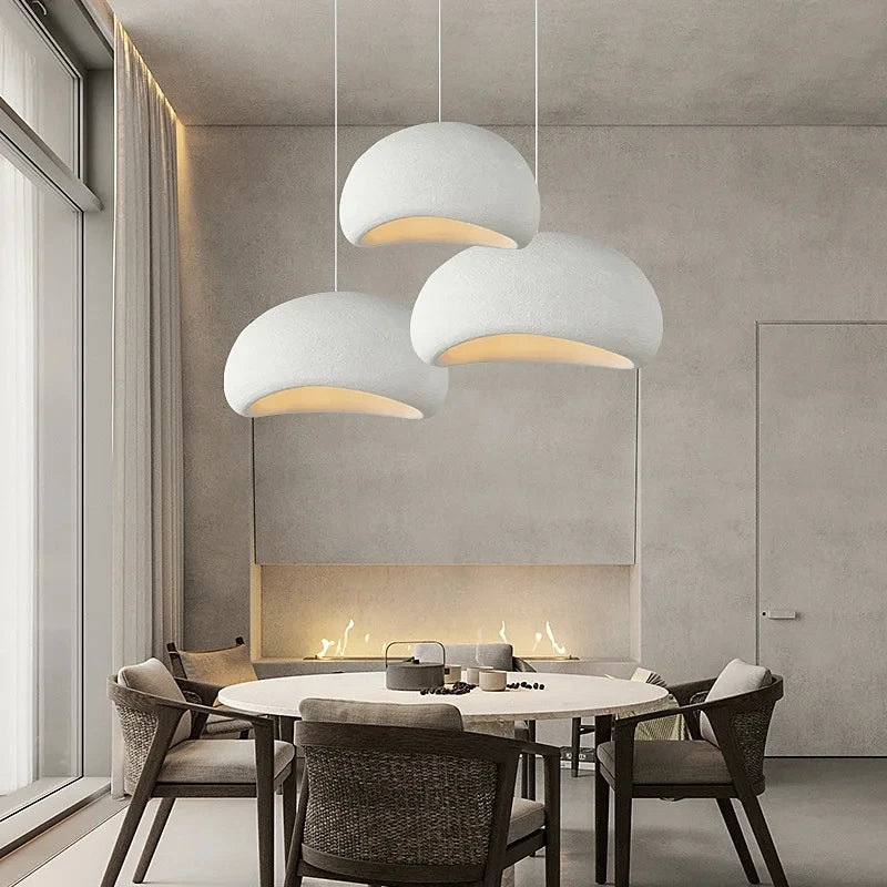 Lámpara Colgante Wabi Sabi Orgánica — Comedor y Sala