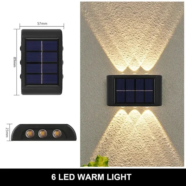 Lámpara Solar Decorativa 8LED — Barandal y Jardín