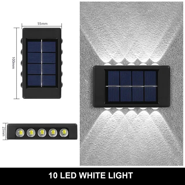 Lámpara Solar Decorativa 8LED — Barandal y Jardín