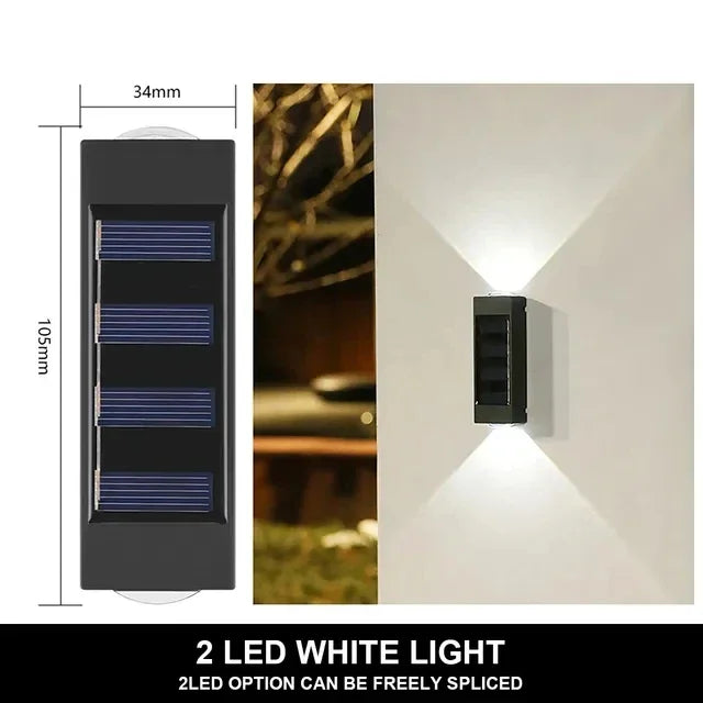 Lámpara Solar Decorativa 8LED — Barandal y Jardín