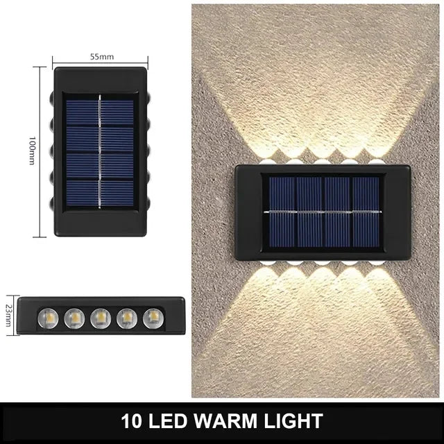 Lámpara Solar Decorativa 8LED — Barandal y Jardín