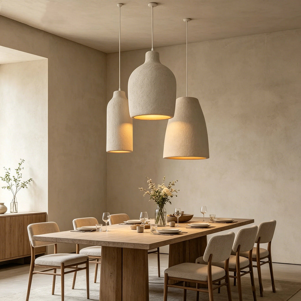 Lámpara Colgante Semiesférica Wabi Sabi — Sala y Comedor